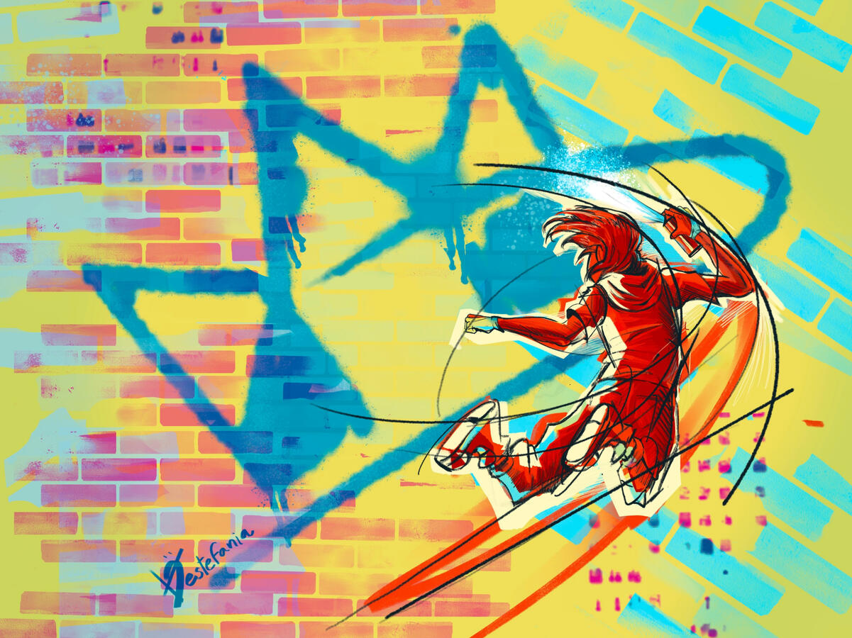 Freedom: submission for Huion's brand image contest